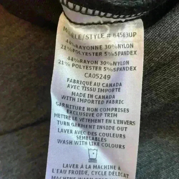 up! Gray Ponte Knit Basic Slimming Leggings - Picture 7 of 7